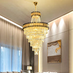Crystal Chandelier for Duplex Villa Hotel Club Banquet Hall Engineering Lighting