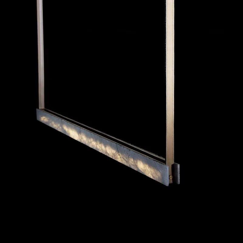 Minimalist Marble LED Chandelier for Modern Dining Room