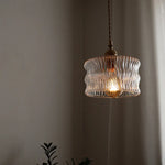 Green Glass LED Pendant Light - Nordic Modern Hanging Lamp