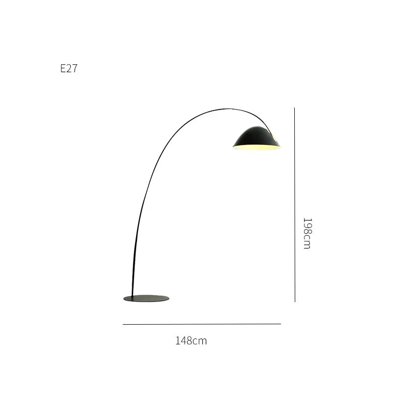 Modern Black Floor Lamp for Living Room & Bedroom Lighting