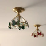 Modern Butterfly Glass Ceiling Light Fixture