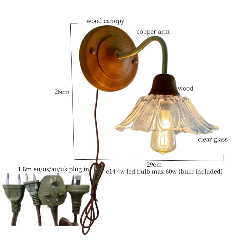 Afralia™ White Ceramic LED Wall Lamp | Japanese Vintage Copper Design