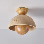 Yellow Cave Stone LED Ceiling Light: Vintage Loft Kitchen Living Room Lamp