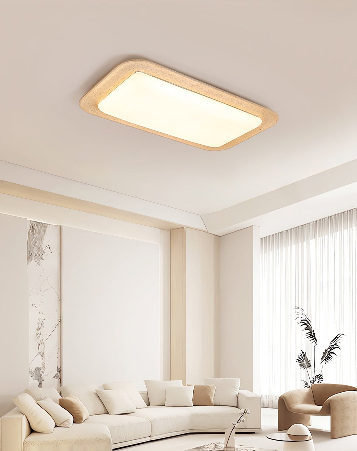 Sandveil Travertine Ceiling Light