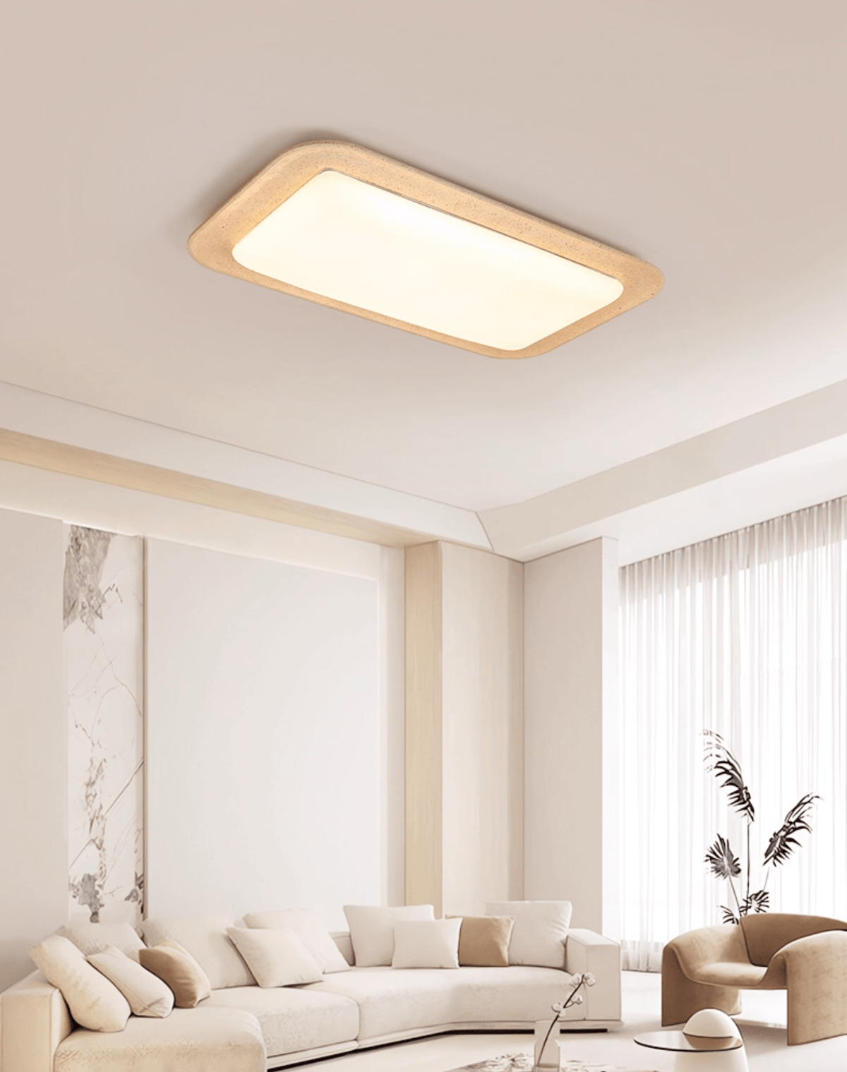 Sandveil Travertine Ceiling Light