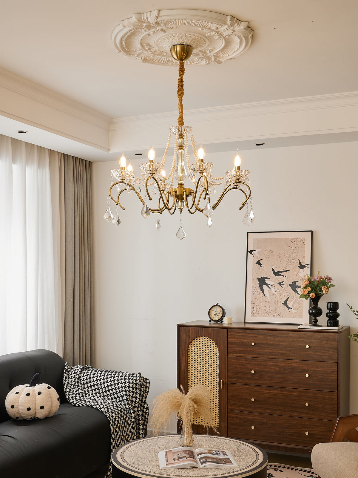 Sapphire Crystal Chandelier