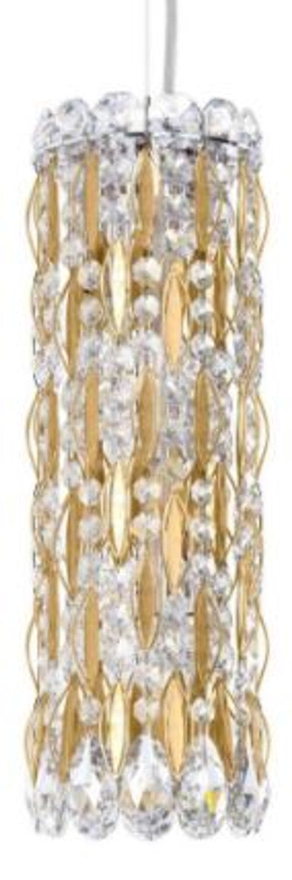 Trilliane Strands Pendant, 8-Light, Polished Stainless Steel, Clear Heritage Crystal, 45"W (TR4813N-401H 1811T2)