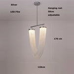 LED Aluminum Ceiling Chandelier Lighting Hanging Lamps for Foyer
