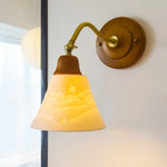 Afralia™ Cracked Glass LED Wall Lights - Vintage Copper Finish