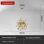 Scandinavia Leaf Chandelier Pendant Lamp Kitchen Living Room Decor Lighting