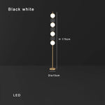 White Balls Floor Lamp: Modern Living Room Decoration & Mood Light