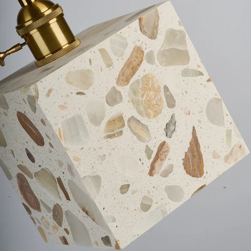 Afralia™ Terrazzo LED Pendant Light - Modern Nordic Design for Home and Kitchen