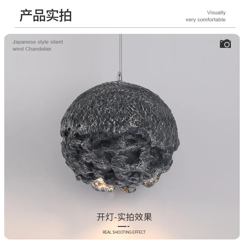 Minimalist Resin Pendant Light - Modern Nordic Design Chandelier for Restaurants and Bars