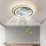 Bladeless LED Ceiling Fan Light: Modern Invisible Fan Lamp for Bedroom & Living Room