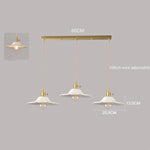 White Ceramic LED Pendant Lamp Modern Hanging Light Fixtures