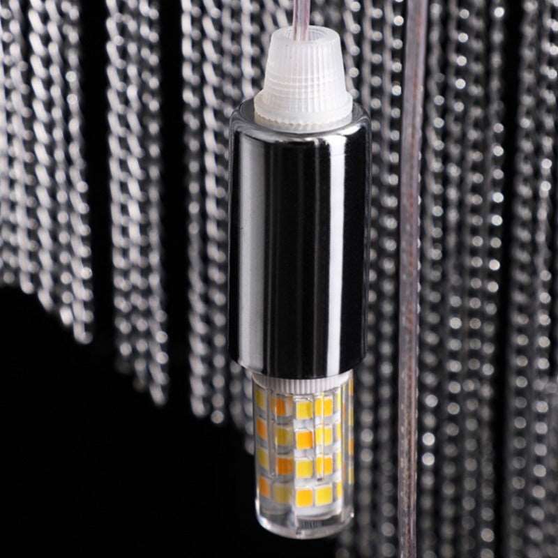 Cadena Metal Chain Tassel Entryway Chandelier