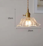 Blue Glass Pendant Lights for Bedroom Dinning Living Room