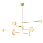 Copper Marble LED Chandelier for Dining Room & Kitchen