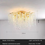 Afralia™ Crystal Tassel LED Branch Chandelier for Dining Room and Home Decor