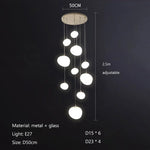 Glass Ball LED Pendant Lights for Home Decor, Living/Dining Room, Bar, & Stairs