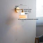 Glass LED Wall Sconce Pull Chain Switch Modern White Stair Light