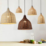 Rattan Wicker Pendant Light Chandelier Ceiling Lamp