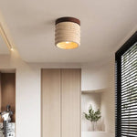 Yellow Travertine LED Ceiling Lamp for Modern Decor