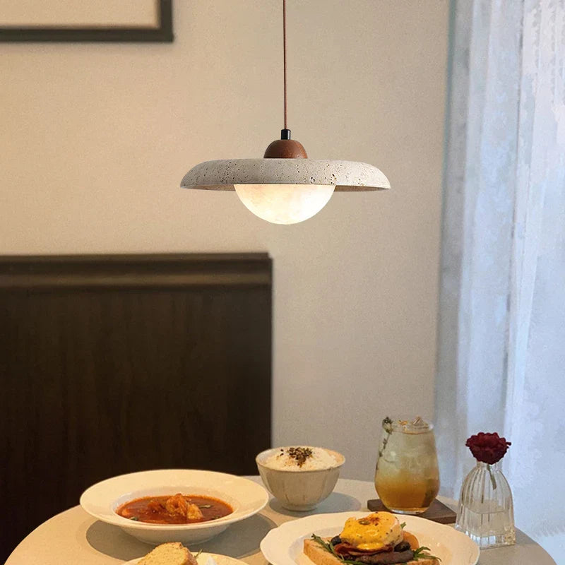 White Glass LED Pendant Light Hanglamp