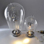 Glass Desk Lamp: Italian Vintage Dimmable Rotary Table Light