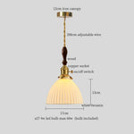 Afralia™ Nordic Style LED Pendant Light with Ceramic Shade for Bar, Dinning Room, Bedroom