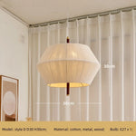 Wabi Sabi Cotton Thread Pendant Chandelier LED Ceiling Light