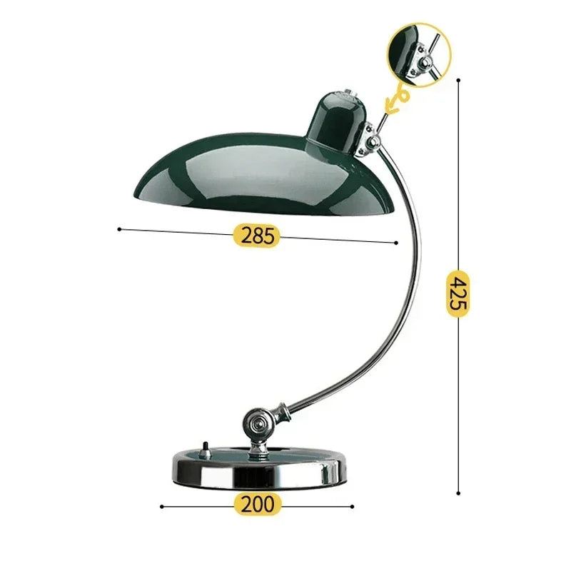 Bauhaus Vintage Desk Lamp - Adjustable & High Quality Craftsmanship