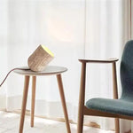 Modern Travertine Table Lamp