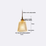 Clear Glass LED Pendant Light | Nordic Hanging Chandelier for Kitchen, Living Room