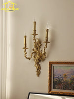 Retro Copper Wall Lamp LED E14 Gold Lustre Luxury Modern Light Fixtures