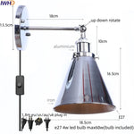 Afralia™ Iron LED Wall Lamp Vintage Style Wandlamp Industrial Luminaire