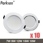 Round LED Downlight 18W 15W 12W 9W 7W AC220V Recessed LED Ceiling Spot Light