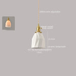 White Ceramic LED Pendant Lamp Modern Hanging Light Fixtures