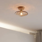 Amber Glass LED Ceiling Lights Modern Decoration for Home Porch Restaurant