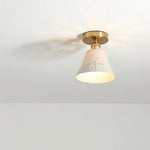 Ceramic LED Ceiling Light Modern White Porch Balcony Luminaria