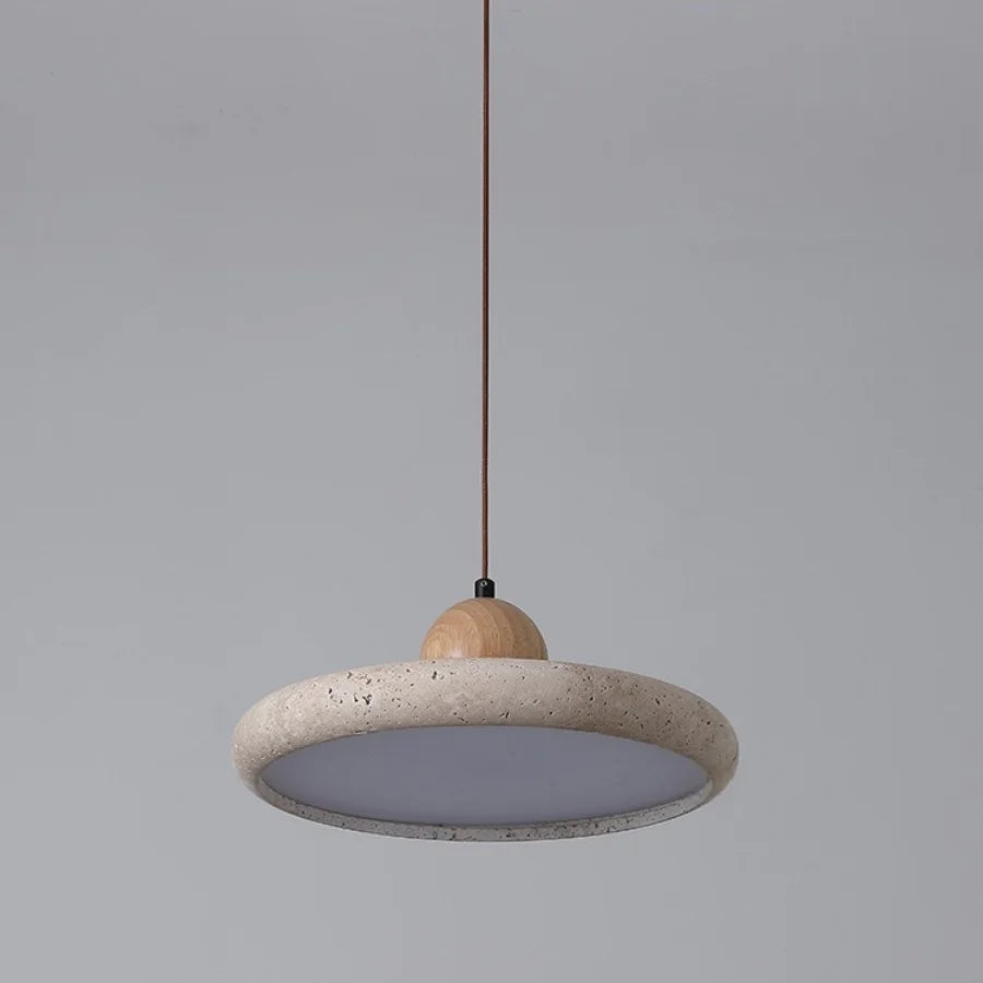 LED Wood Pendant Lamp Dining Living Room Adjustable Light Fixture