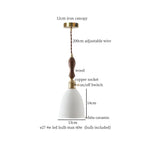 Ceramic LED Hanging Pendant Light - Modern Nordic Design for Home Decor