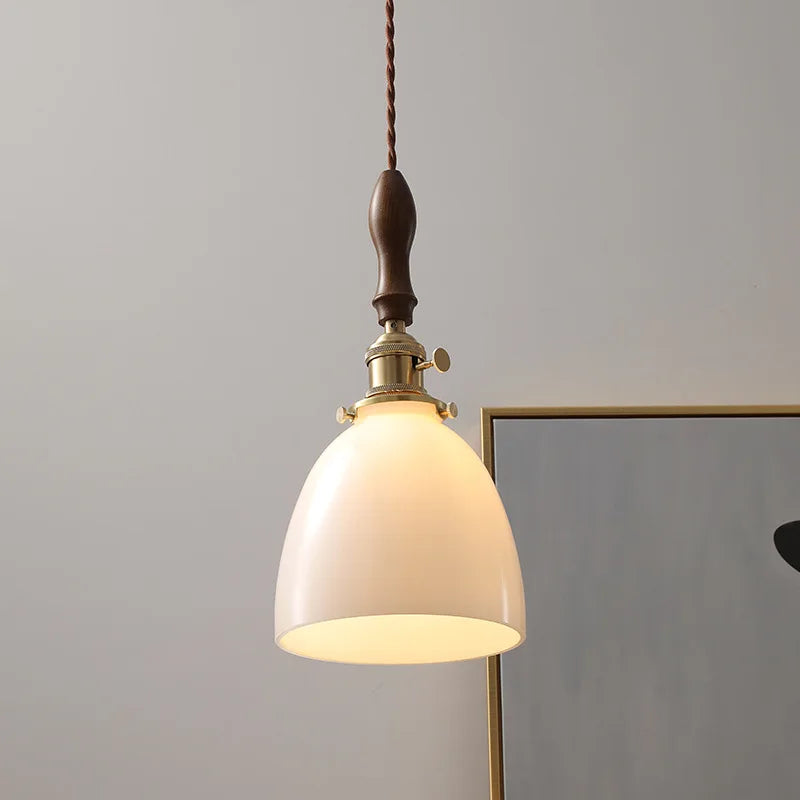 Glass Copper LED Pendant Lights for Modern Style Dining Kitchen Bedroom