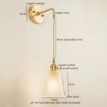 Afralia™ Copper LED Wall Lamp for Bedroom Sofa, Bathroom, Mirror, Stair Light