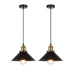 Vintage Industrial Chandelier - Retro Loft 3-Head Pendant Lamp in High-Quality Black Gold Finish