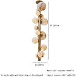 Moonshade Luxury Marble Ball Chandelier