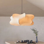 Silk Pendant Lamp Ceiling Light E27 Bulb Fixture