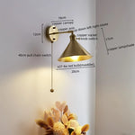 Copper LED Wall Light for Modern Spaces.