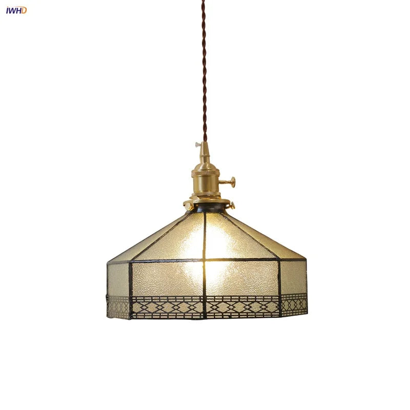 Gray Glass LED Pendant Light Fixture with Adjustable Hang Lamp
