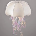 Jellyfish Silk Chandelier: Romantic Pendant Light for Living Room Bedroom Dining Room